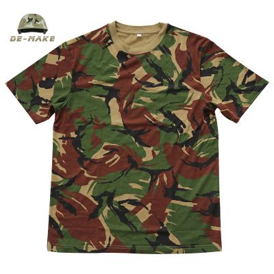 China Shorts Anti-Static Sleeve Camouflage Military T-shirt For Army Solider Factory High Quality for sale