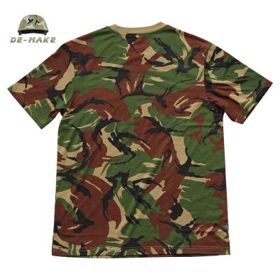 China Shorts Anti-Static Sleeve Camouflage Military T-shirt For Army Solider Factory High Quality for sale