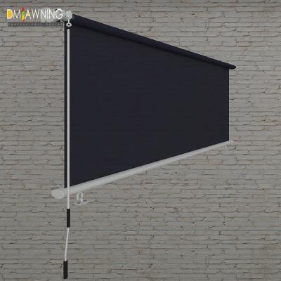 China Windproof Vertical Smart Drop Window Screen Roller Blind Tent for sale