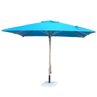 China Acrylic outdoor promotional 48mm advertising folding beach umbrella, cafe patio umbrella for sale