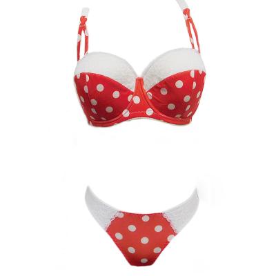 China 2019 trending products hot sexy big polka dot bra youth lingerie for sale