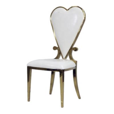 China Wholesale modern gold banquet love heart shape chairs for wedding LS0126 for sale