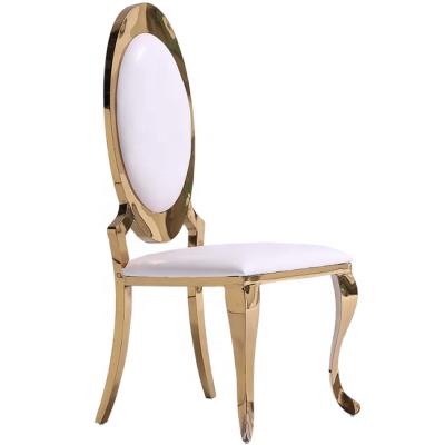 China Modern Oval Back Egg Shaped Back High Back Luxury European Style French Dining Chair LS0135 for sale