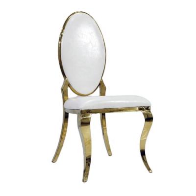 China Modern luxury and modern gold stainless steel chair for banquet wedding LS0136 for sale