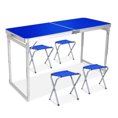 China Outdoor Table Aluminum Portable Folding Tables For Temporary Use For Exhibition And Outdoor Meeting Picnic for sale