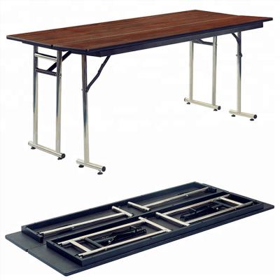 China Foldable Table Top And Table Leg Folding Rectangular Table With Foldable Table Top For Meetings for sale