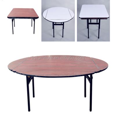 China Square Lid Round With Leg Folding Foldable Restaurant Tables With Variable Table Top From Square To Round for sale