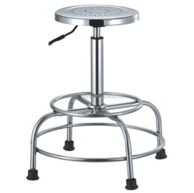 China Commercial Stainless Steel Furniture Lab Swivel Stool for sale