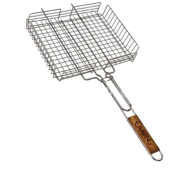 China Easily Cleaned Chrome Plated Barbecue Grill Grate Basket Charcoal BBQ Grill for sale