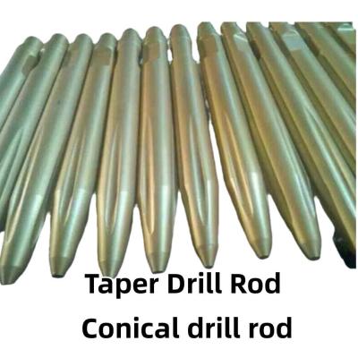 China Crushing Hammer Taper Drill Rod , Conical Drill Rod For Excavator Breaker Hammer for sale