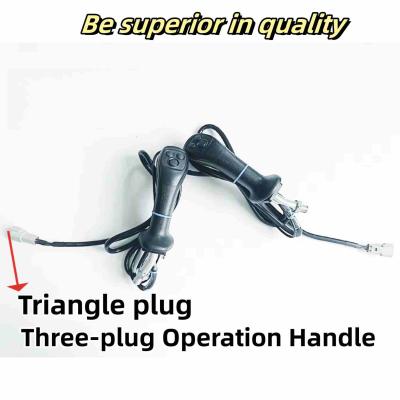 China Three Plug Operation Handle Control For Wood Grabber / Tool Grab Steel Machine for sale