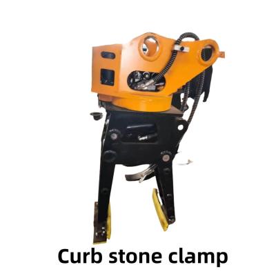 China Customized Kerb Stone Clamp For Digging Machines 5-10 Tons Excavator for sale