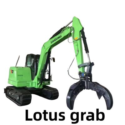 China Hydraulic Lotus Excavator Grabber Heavy Duty For Scrap Stone for sale