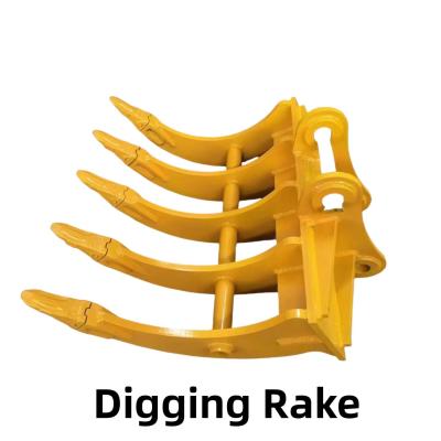 China Excavator Soil Cracking Rake Digging Rake For Customized Construction Machinery for sale