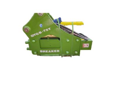 China Dreieck Hydraulischer Gesteinsbrecher 75MM Schiefer QYGB75 Für 6,0-8,0 Tonnen Bagger zu verkaufen