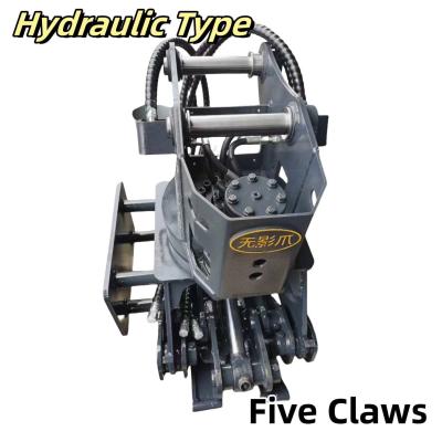 China Hydraulic Control Excavator Grabber Five Teeth Wood Grabber for sale