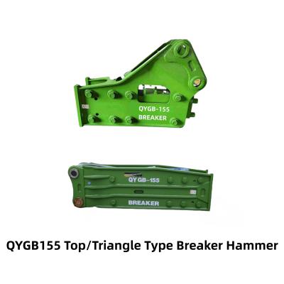 China QYGB155 Top Type / Triangle Hydraulic Breaker Hammer For Excavator for sale