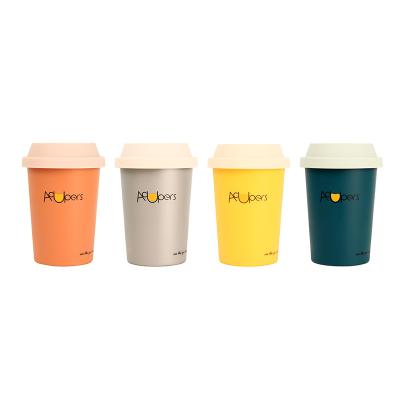 China 10oz 300ml Maker Custmize Double Wall Viable Reusable Silicone Lid Plastic Travel 2262 Mugs Portable Coffee Cup Mug for sale