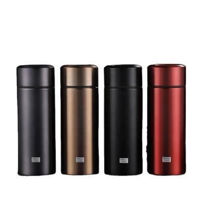 China 250ml 8.5oz Double Wall 316 Titanium Stainless Steel Portable Thermos Vacuum Flask With Tea Strainer for sale