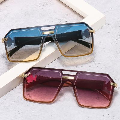 China High Quality VS8196 Fashion Rimless Sun Glasses 2022 New Women Diamond Bling Glasses Frame UV400 Luxury Gradient Sunglasses for sale