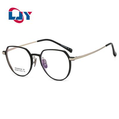 China Ultralight Aluminum Frame 9006 Magnesium New Optical Glass Full-frame Comfortable Round Glass Retro for sale