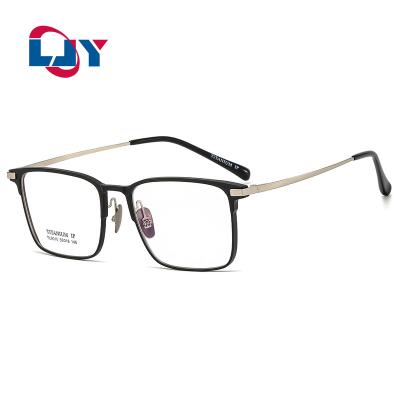 China New Aluminum-magnesium Frame Comfortable 9010 Flat Glasses Frame Men's Only Beam Aluminum Business Blue Light Blocking Glasses for sale