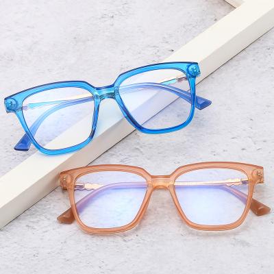 China Luxury Retro High Quality 7103 Women Eyeglasses Frames Square Design Eyeglass Blue Light Blocking Handmade Wholesale for sale