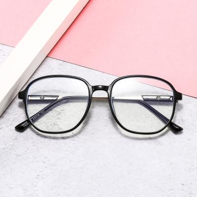 China Popular High Quality TR20093 Trend Eyewear Polygonal Colorful Metal And Optical Frame Tr90 High Quality Glasses for sale