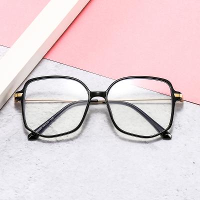 China High Quality TR20095 Metal Wholesale Irregular Tr90 Frame Myopia Ray Anti Blue Light Glasses Retro for sale