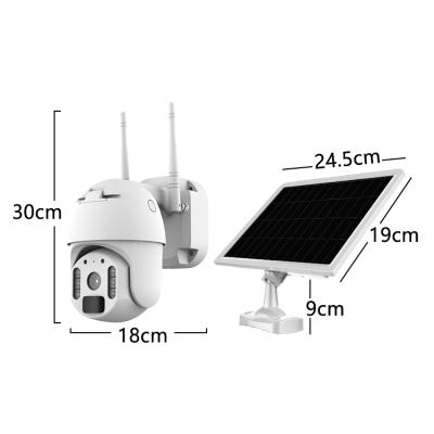 China IP Ptz 4g Wifi Tuya Siren Full 1080 Built-in Security Solar Home SecurityMini CCTV Outdoor Wireless Solar Camera for sale