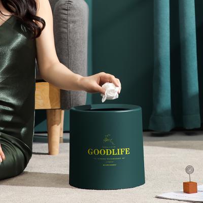 China Sustainable Style Simplicity Sheng Bang Modern Nordic Household Rubbish Bins Plastic Trash Bin for sale