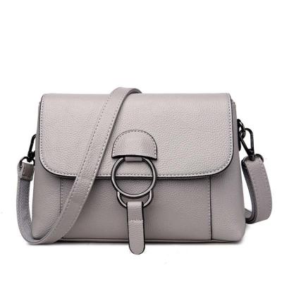 China Daily Soft Skin Patterns PU Leather Shoulder Bags Women Handbags for sale