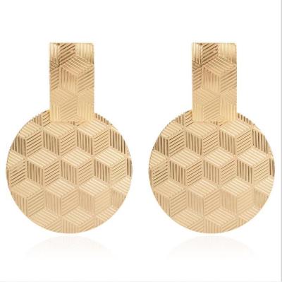 China Fashion Gold Modern Earrings For Women Bold Earrings 2021 Jewelry for sale