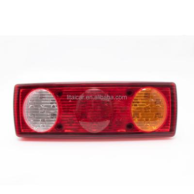 China Hot Selling Led Rear Tail Light Round Stop Turn Tail Signal Light For Truck Trailer 20LEDThree-color Truck Lights for sale