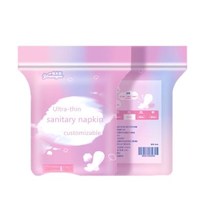 China Super Absorbent Breathable Cotton Ultra Thin Rash Free 100% Rash Free Pad From China Manufacturer A Grade Sanitary Napkins for sale