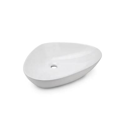 China New Fashion Table Top Sink Easy Clean Cheap Modern Matt White Hand Washing Ceramic Basin for sale