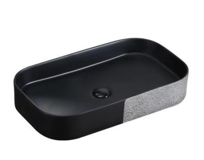 China New Design Easy Clean Gold Sink White Design Sinks Mini Cabinet Wash Ceramic Basin for sale