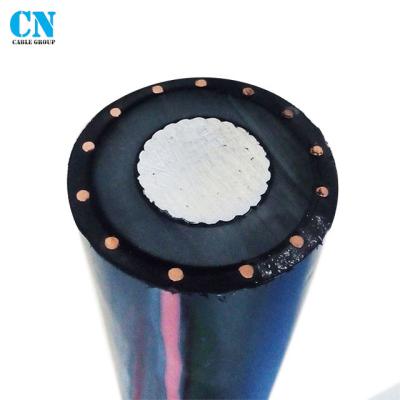 China MV Underground Aluminum Concentric Power Cable 70mm Single Core Power Cable for sale