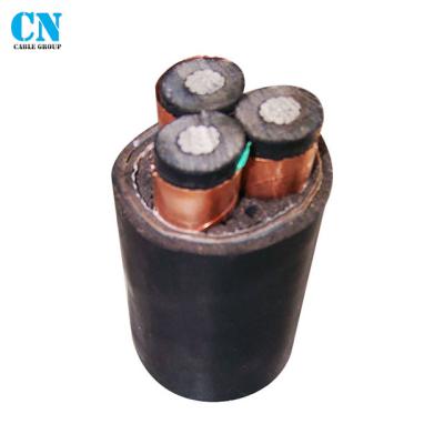 China 10kv 500mm2 XLPE Cu Tape Underground Metal Shield Unarmoured Power Cable for sale