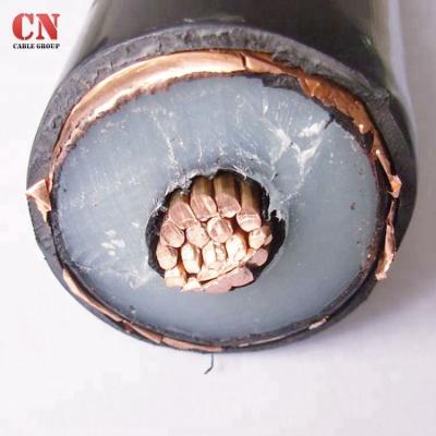 China Underground Stranded Cable Conductor 120mm2 Copper Screen Electric Power Cable for sale