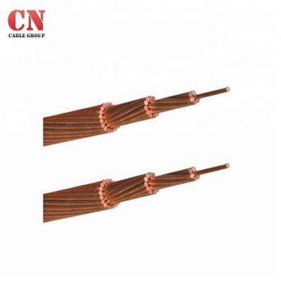 China Overhead Bare Conductor OEM Solid Bare Copper Conductor Wire With Weight Calculator for sale