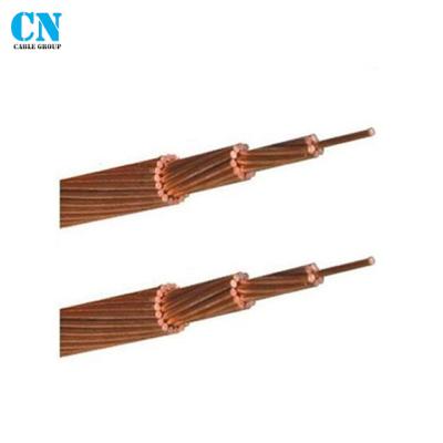 China Aerial Bare Copper Wire Manufacturer Hard Pulled Bare Copper Conductor for sale