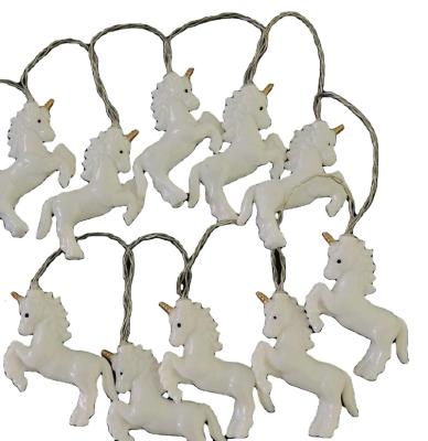 China 10L Light Cute Animal Horse Unicorn Room Decoration 10L String Kids Battery Operated Christmas Lights For Kids Living Room Decoration for sale