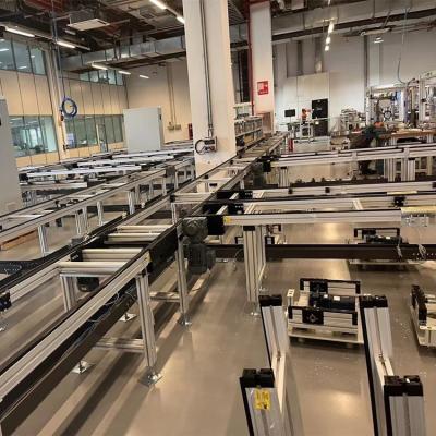 China Anti-Static Pallet Conveyor Belt Conveyor Car Battery Production Assembly Line Electronic Product Production Line for sale