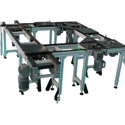 China Carbon Steel Pallet Conveyor Car Battery Production Anti-static Chain Assembly Line Electronic Product Production Line for sale