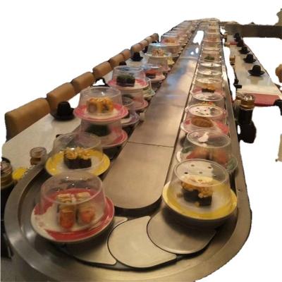 Chine Fire Resistant Conveyor POM Chain Belt Conveyor System Sushi Hot Pot Conveyor Belt Chain For Restaurant à vendre