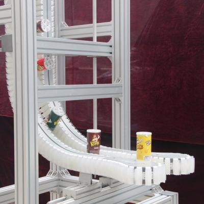 China Heat Resistant Vertical Clamping Conveyors Bottle Lifting Up Handle Conveyor Lifter Cans Gripping Conveyor à venda