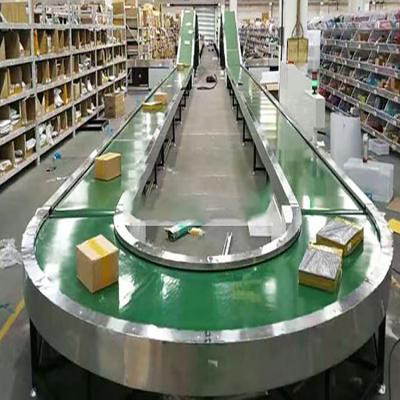 China Transport Widely Use PVC Belt Conveyor For Express Logistics Matching PU Belt Conveyors System zu verkaufen