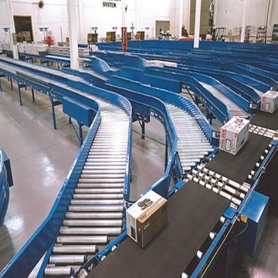 Cina Transportation Logistics Sorting PU Belt Conveyor System Use PVC Belt Conveyor Widely For Express in vendita