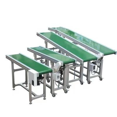 China Transport Factory Customization PVC Green Belt Conveyor System Design Food Grade Flat Belt Conveyor with Certificate of Origin zu verkaufen